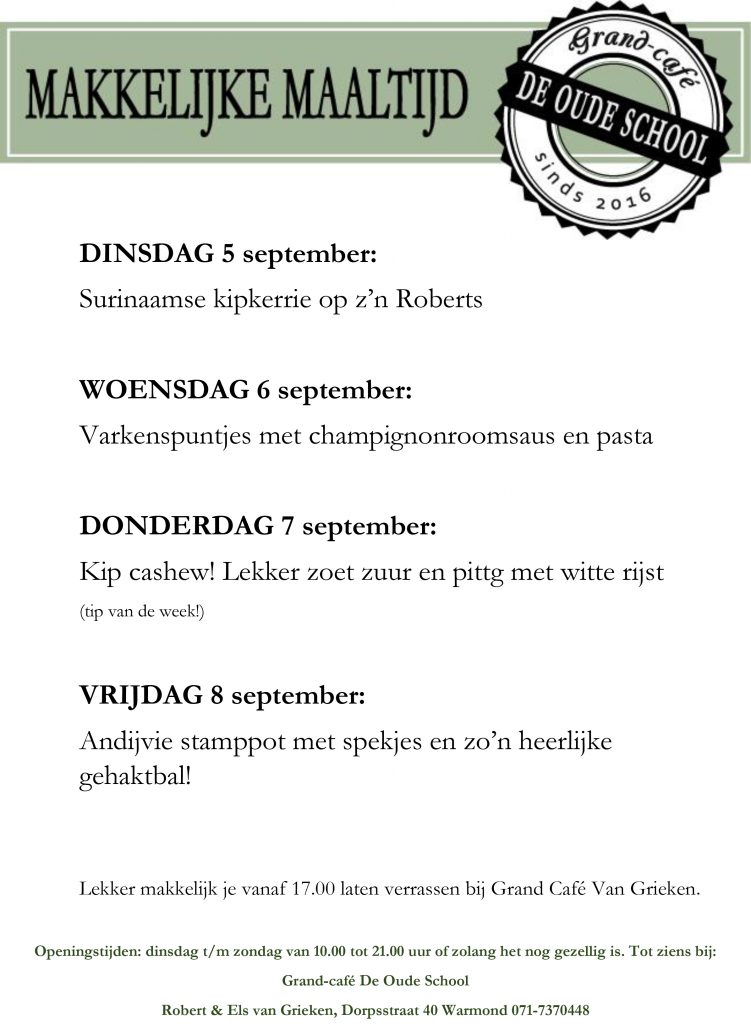 Grand Cafe de Oude School