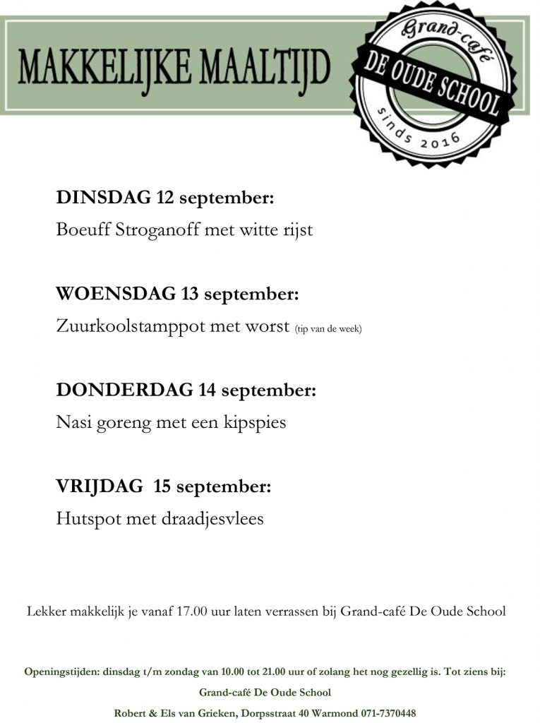 Grand Cafe de Oude School