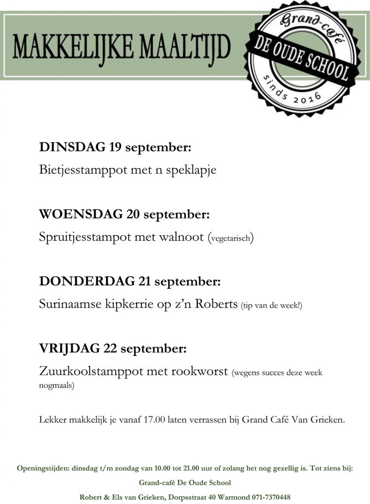 Grand Cafe de Oude School