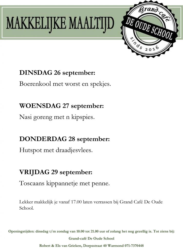 Grand Cafe de Oude School