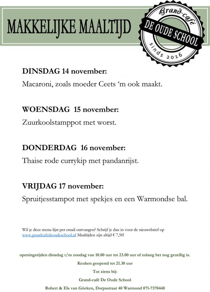 Grand Cafe de Oude School