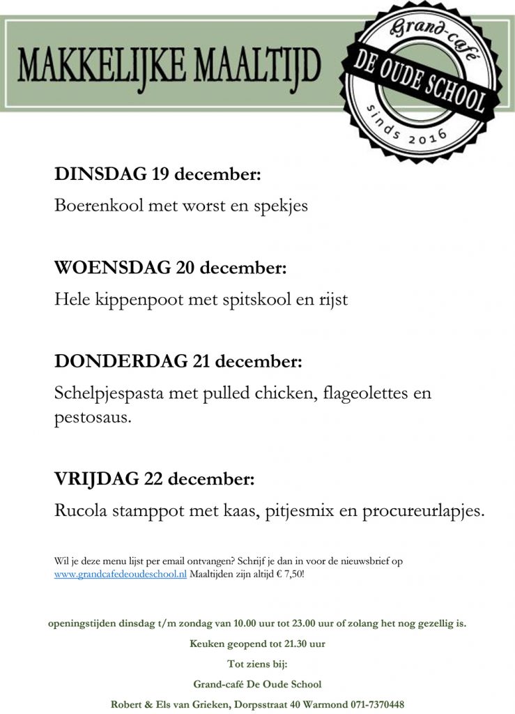 Grand Cafe de Oude School