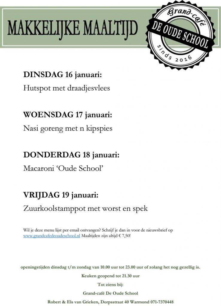 Grand Cafe de Oude School