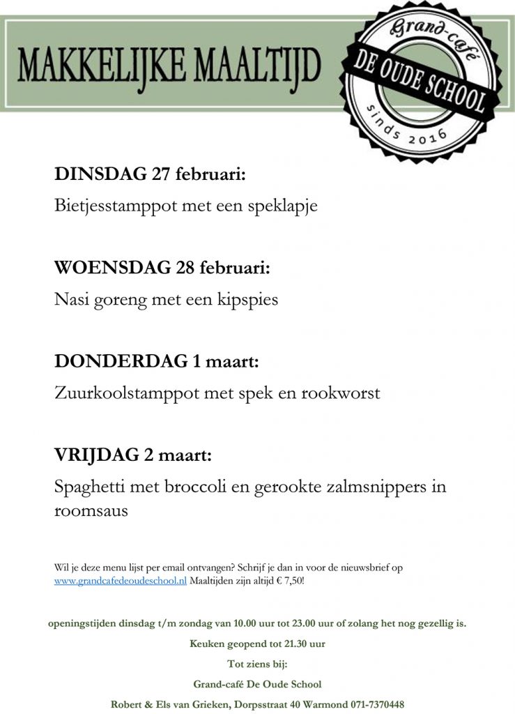Grand Cafe de Oude School