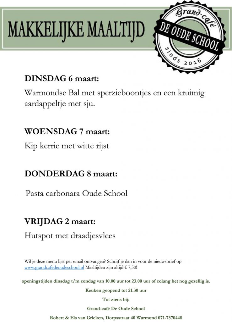 Grand Cafe de Oude School