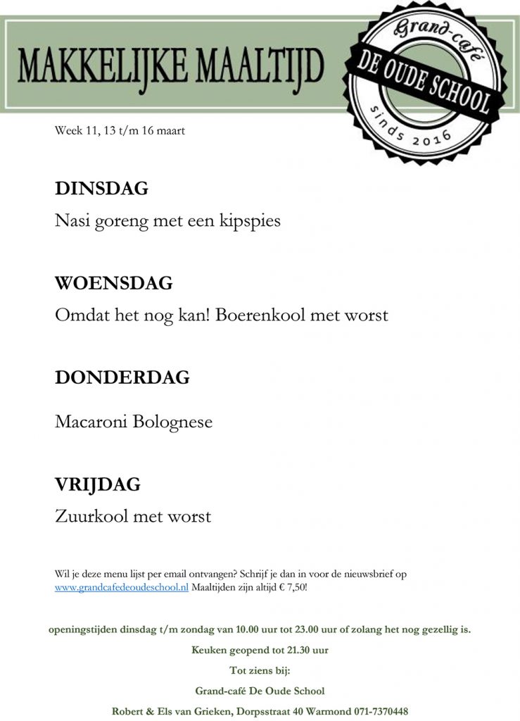 Grand Cafe de Oude School