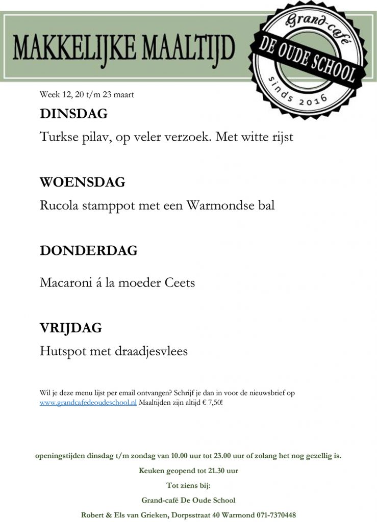 Grand Cafe de Oude School