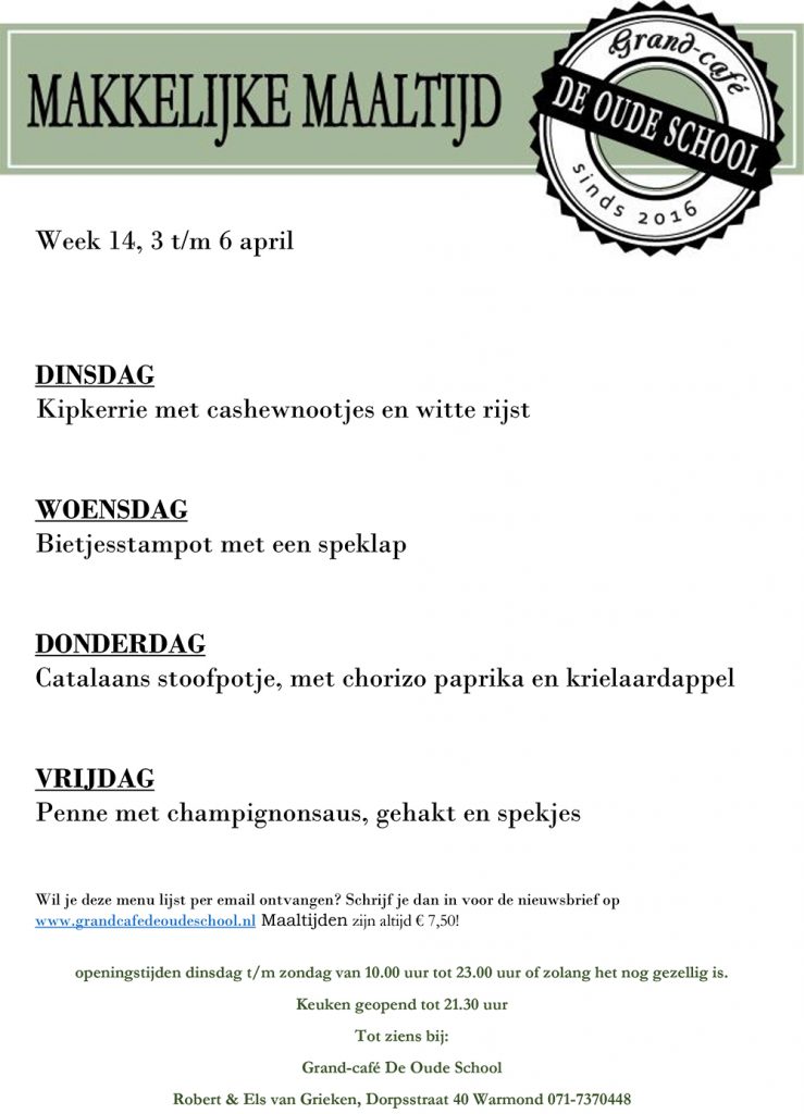 Grand Cafe de Oude School