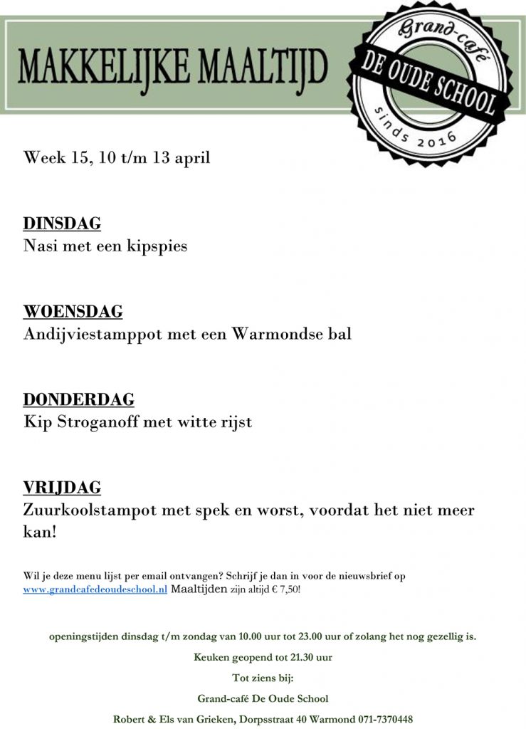 Grand Cafe de Oude School