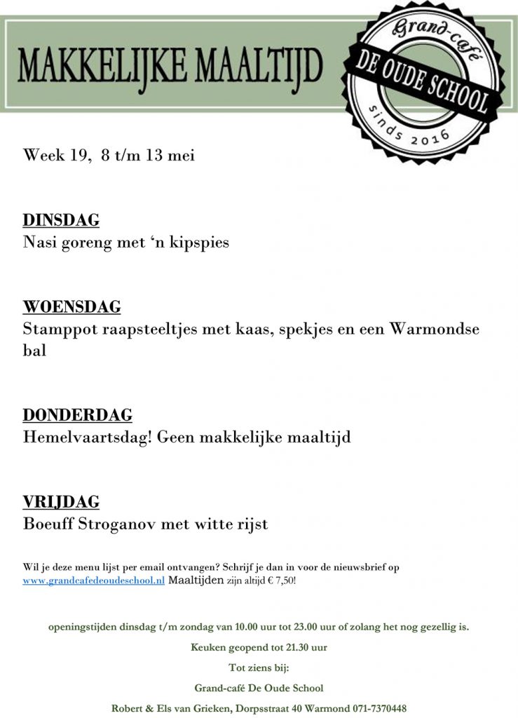 Grand Cafe de Oude School