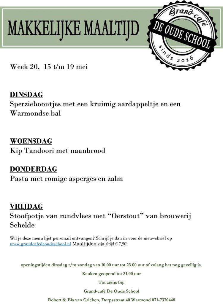 Grand Cafe de Oude School