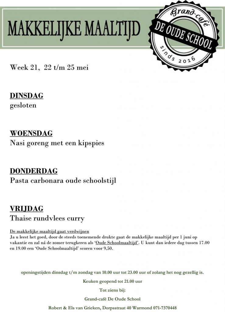 Grand Cafe de Oude School