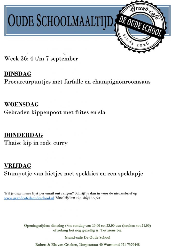 Grand Cafe de Oude School