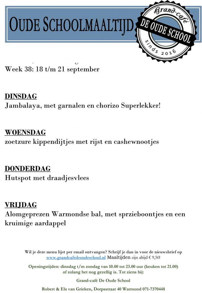 Grand Cafe de Oude School