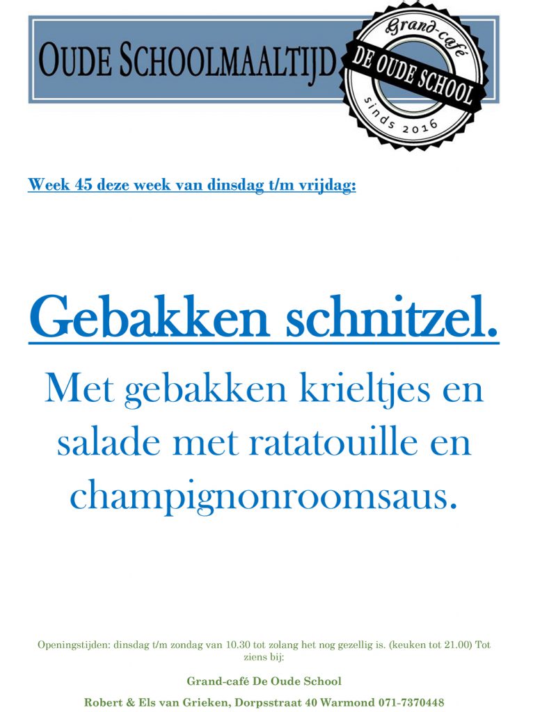 Grand Cafe de Oude School