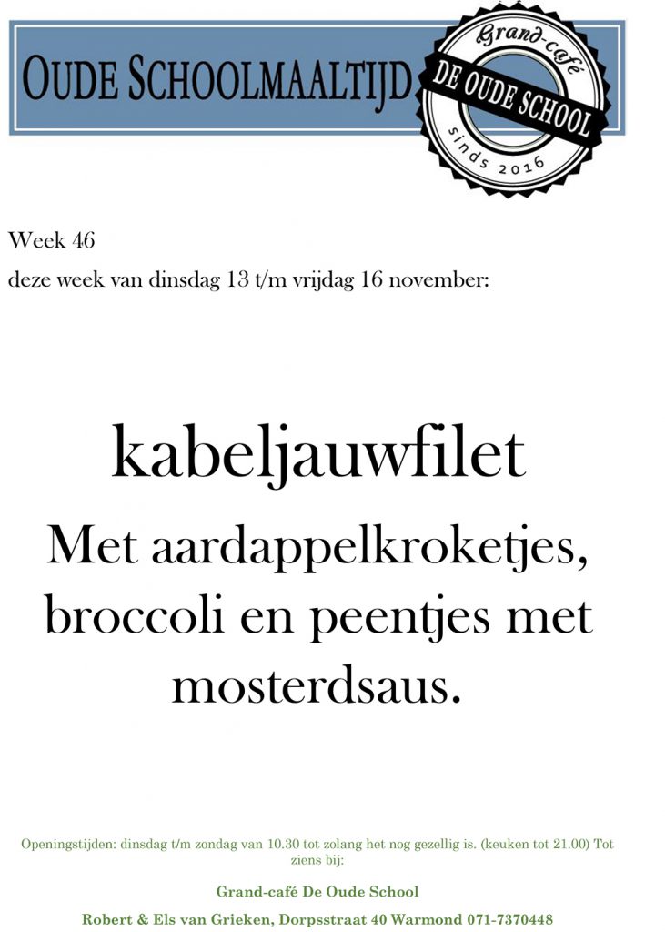 Grand Cafe de Oude School