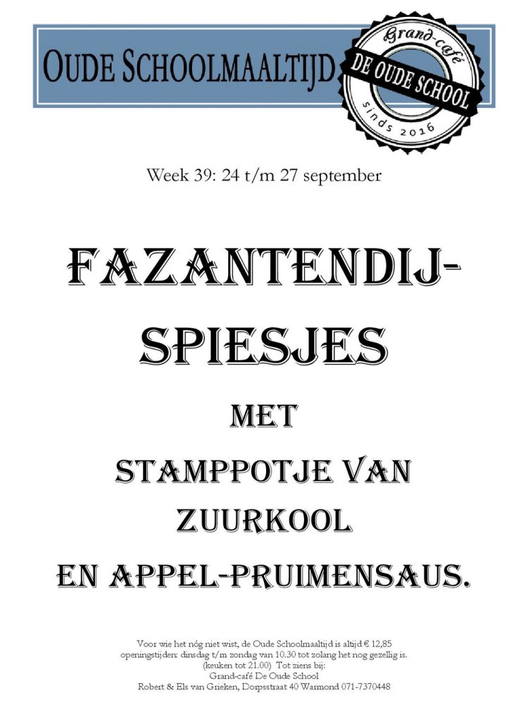 Grand Cafe de Oude School