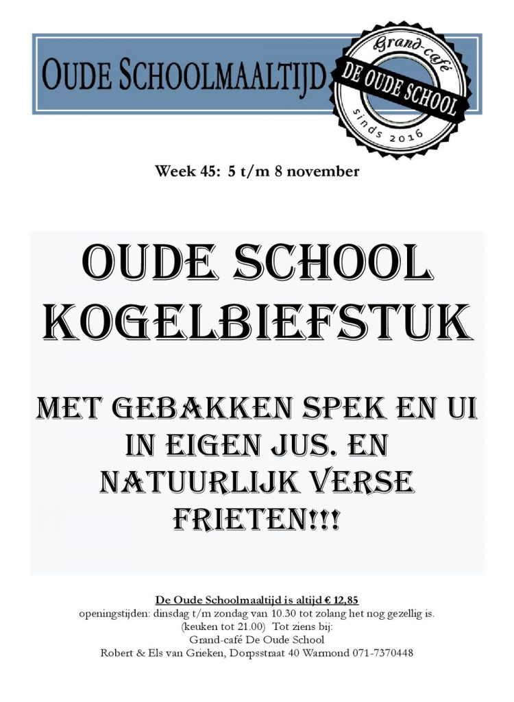 Grand Cafe de Oude School