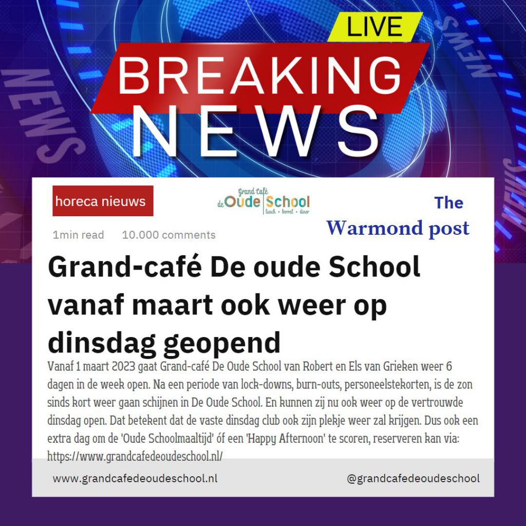 Grand Cafe de Oude School