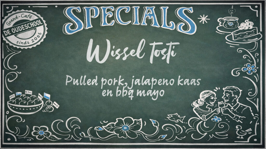Grand cafe de oude school - specials lunch diner - wisseltosti